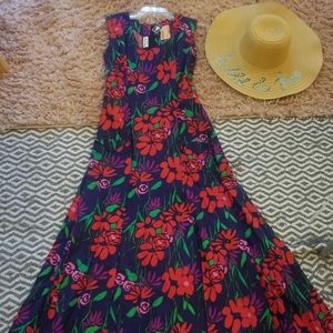 Vintage A-line Maxi Dress
